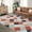 Red and black, variant on 2*6ft/3*5ft/4*6ft/5*7ft/8*10ft/9*12ft/10*13ft Machine Washable Plaid Checkered Design Non-Slip Rubberback Runner Rug Modern Abstract Geometric Print Carpet Traditional Area Rug for Hallway,Kitchen
