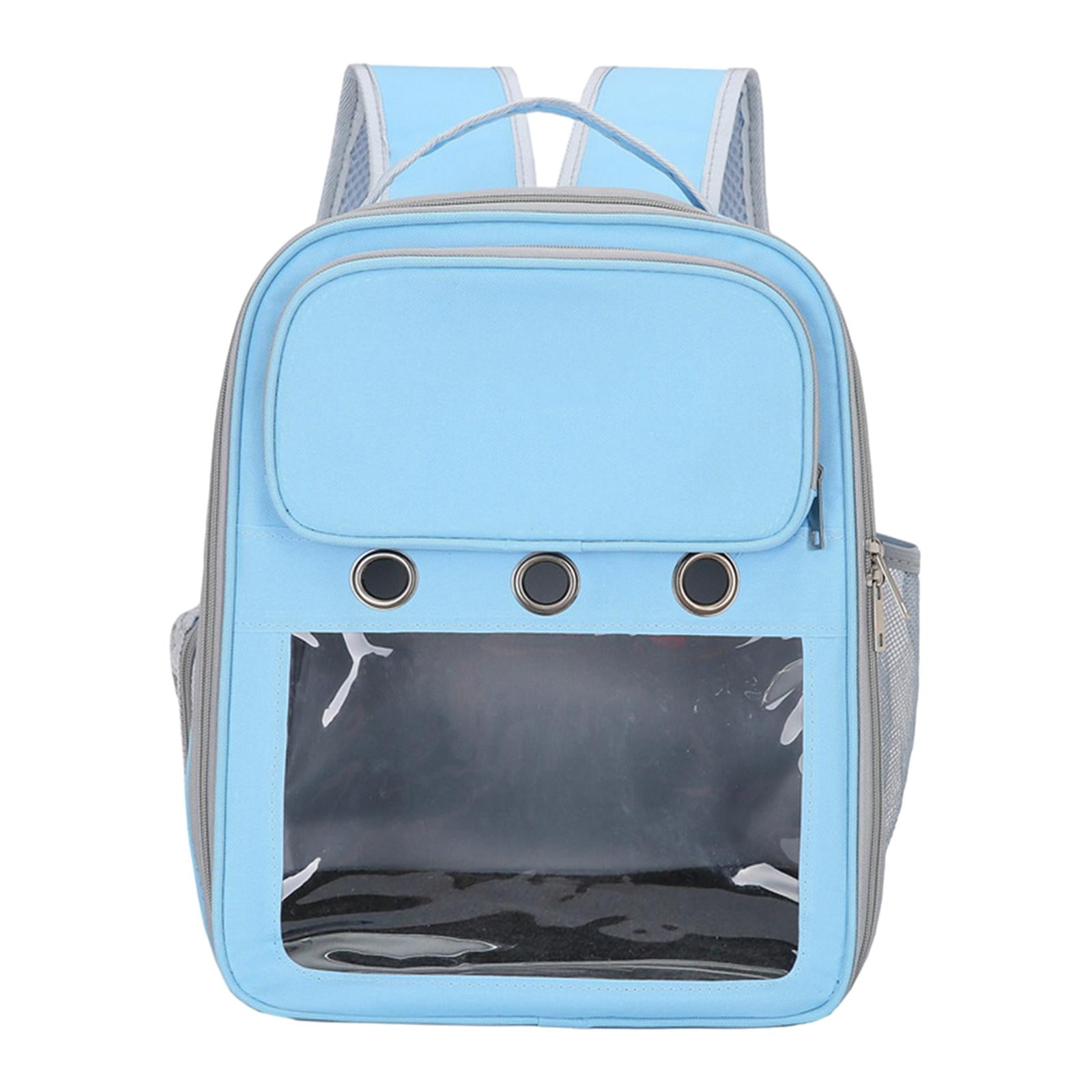 Cat Backpack Carrier Pet Hiking Backpack for Small Medium Dogs Cats Oxford Cloth Clear Window Carrying Bag for Camping