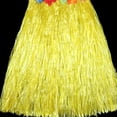 thumbnail image 3 of Conjunto de falda estilo hawaiano con tocado de flores de imitación, pulseras y guirnalda colgante, accesorios para disfraz de fiesta (amarillo), 3 of 5
