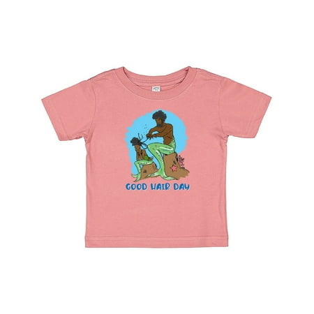 

Inktastic Mer Dad and Daughter Good Hair Day Braiding Beautiful Black Hair Gift Baby Boy or Baby Girl T-Shirt