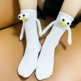 thumbnail image 4 of Aellinatey Magnetic Couple Socks Novelty Funny Matching Socks 3D Doll High Ankle Socks, 4 of 19