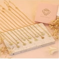 thumbnail image 5 of Sunyuer Dainty Flower Necklace for Women Birthflower Birthstone 14K Gold Plated necklaces Trendy Zircon Birthday for Women Jewelry, 5 of 6