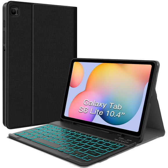 Funda de teclado JUQITECH retroiluminada para Samsung Galaxy Tab S6 Lite 10.4