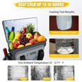 thumbnail image 4 of KANCOKIT Backpack Cooler, 40 Cans Leakproof Cooler Backpack with Padded Top Handle, Large Waterproof Insulated Camping Coolers for Beach Picnic Travel Fishing BBQ, Gray, 4 of 7