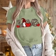 thumbnail image 4 of LSLJS Women's T-shirt Imprimé Arbre de Noël à Manches Courtes Col Rond Décontracté, 4 of 6