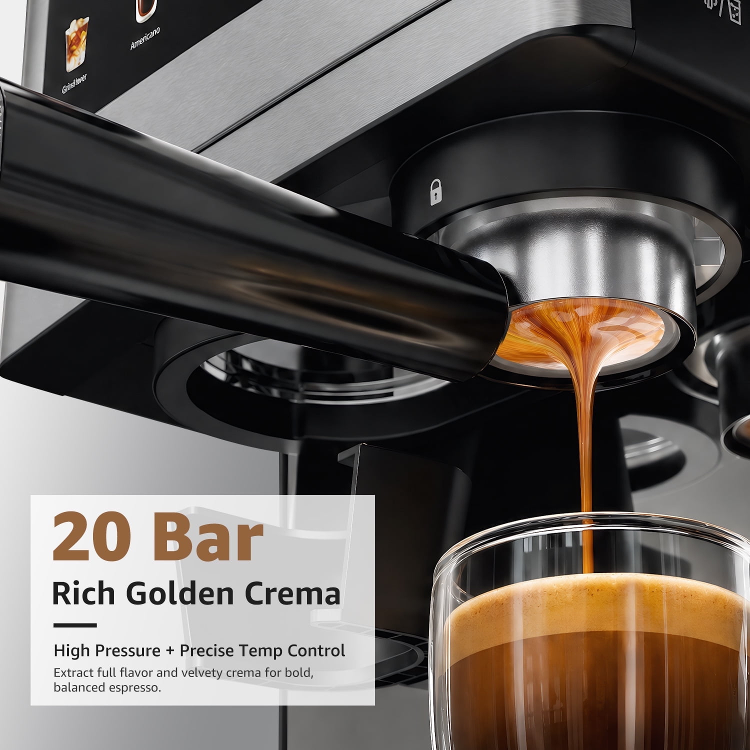 LifeImpree Espresso Machine with Built-in Grinder photo 3