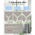 thumbnail image 6 of Stainless Steel Humidifier Dishwasher Safe, 4L/1Gal Cool Mist Humidifiers for Room Bedroom, Easy Clean Humidifier Large Room, Humidifiers for Baby Nursery Living Room Office Plant, White, 6 of 7