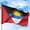 Antigua and Barbuda, variant on Haiti Outdoor Flag (3x5ft) by DreamController - Durable, Fade-Resistant Polyester, Double-Stitched, Brass Grommets - HD Printed Caribbean Flag - Made in USA