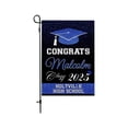 thumbnail image 1 of 2025 Graduation Decorations Graduation Party Garden Flag, 19 Inch Double Sided Burlap Congrats Grad Small Flags, for Graduation Party Anniversary (C), 1 of 6