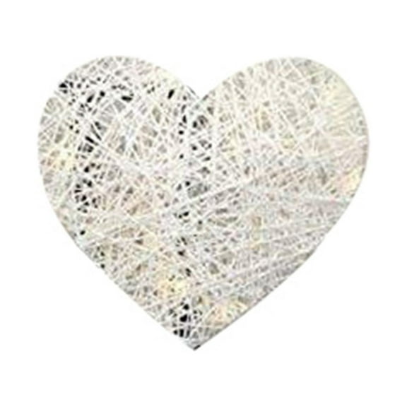 Dezsed Home Decor Wicker Heart Shaped Valentine'S Day Decoration Gift For Girlfriend White