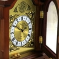 thumbnail image 5 of Bedford Clock Collection Redwood Brown Analog Mantel Clock with Chimes, 5 of 5