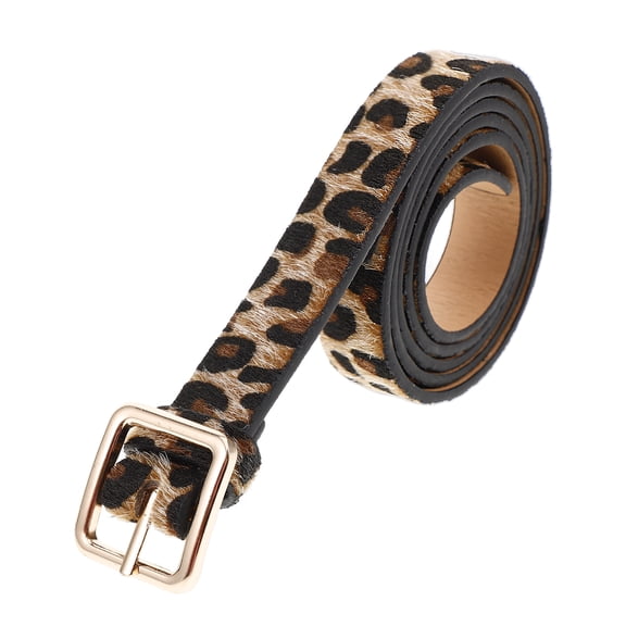Vosarea Leopard Print Belt for Women Wide Leopard Print Belt 1Pcs