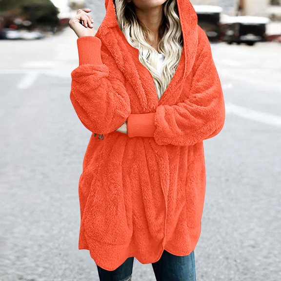 Ayfxijin Cardigan Sweaters for Women,Women's Solid Color Casual Cardigan Long Sleeve Pockets Blouse Coat Tops