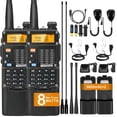 thumbnail image 1 of Ham Radios BAOFENG UV-5R de largo alcance, 8 W, UHF/VHF, paquete de 2, 1 of 7