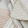 thumbnail image 3 of Comforter Set Queen Size  3-Piece Coverlet Set for Night Sleep  Bedding Quilt with Green Yellow Blue Plaid Striped Real Patchwork, 3 of 4