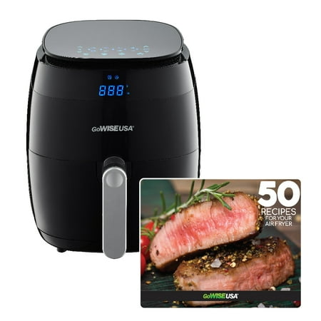 Gowise Usa 37 Quart 8 In 1 Touchscreen Air Fryer Black Gw22821 50 Recipes For Your Air Fryer Book - 