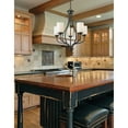 thumbnail image 4 of 5 Light Chandelier In Fusion Style 23 Inches Wide By 28 Inches High     -Traditional Installation Z-Lite 434-5-Bn, 4 of 4