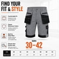 thumbnail image 2 of Mens Cargo Tactical Shorts Lightweight Triple Stitched Durable|Gray-42, 2 of 10