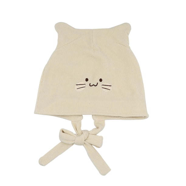 Gorro MOSSTYUS con orejas de gato tejidas a ganchillo para mujer