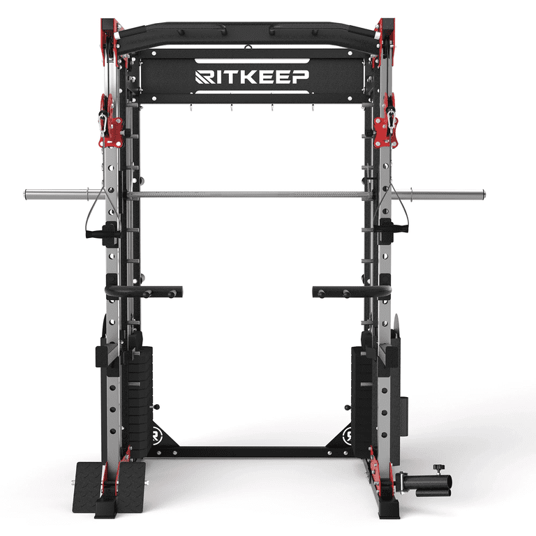 RitKeep PMAX 5600 Pro Home Gym Smith Machine, 6-in-1 Squat Rack