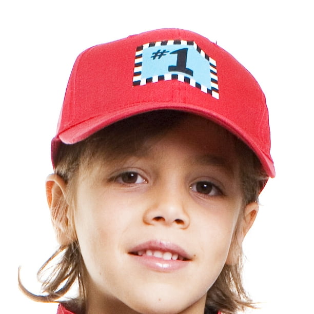 Pilote de course / pilote de voiture habillé casquette rouge pour garçons  et filles 