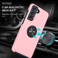 thumbnail image 4 of Case for Samsung Galaxy S21 FE, Light Shockproof Protective Cover with Built-in Magnetic Rotating Holder Kickstand Stand Compatible for Samsung Samsung Galaxy S21 FE (Pink), 4 of 14