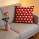 thumbnail image 4 of Funda de almohada de lino con estampado de corazones y rayas para San Valentín, ideal para decorar tu sofá o cama., 4 of 6