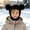 Black, variant on Kids Winter Bear Ear Knit Beanie Hat, Thick Fleece Lined Warm Ear Flap Cap for Boys Girls Outdoor Snow Play and Cold Weather Wear