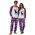 thumbnail image 2 of Zwiiyzr Family Christmas Pajamas Matching Sets for Dad Parent Child Outfit Christmas Set Printed Home Clothes Sleepwear Long Sleeved Jumpsuit Father Style Purple-Dad, 2 of 7