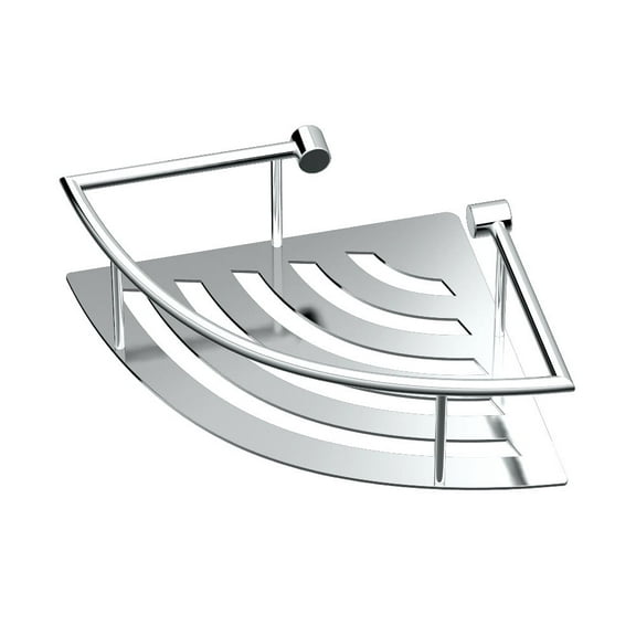 Gatco 1455 Elegant 11" Corner Shelf, Chrome