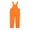 Orange, variant on WXFAZCVU Girls' Overalls Wide Strap Jumpsuits Loose Rompers Straight Leg Pants with Pockets Size 7-8 Years