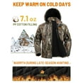 thumbnail image 3 of NEW VIEW Insulated Hunting Jacket for Men Cold Weather, Warm Camo Hunting Jackets with Hood, Water Resistant Hunting Clothes, 3 of 6