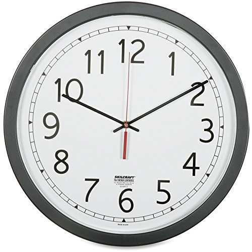 NSN6238824 - SKILCRAFT 16,5 Horloges Murales Rondes pour Postes de Travail