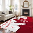 thumbnail image 3 of Area Rug 60×96in, Canadian National Day Floor Carpet Living Room Rug, Red Maple Leaf Non-Slip Welcome Mat Indoor Rugs for Bedroom Dining Room, 3 of 9