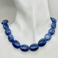 thumbnail image 6 of Dumorterite Oval Stone Half Strand | 18x13x7 | Blue | 10 Bead(s) |, 6 of 9