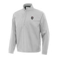 thumbnail image 2 of Men's Antigua Gray New Mexico Lobos Brisk Quarter-Zip Jacket, 2 of 3