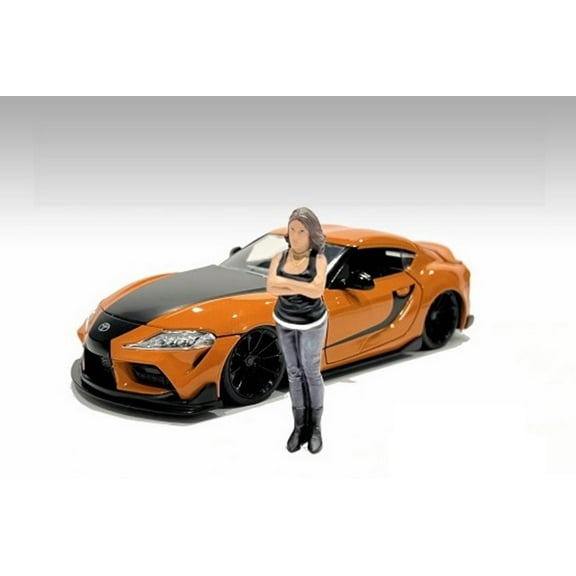 Car Meet 3 Figure 2, Black - American Diorama 76427 - 1/24 scale Figurine - Diorama Accessory