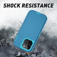 thumbnail image 4 of FABEN-for iPhone 12 Pro Max Protective Case, Heavy Duty [Shockproof] [Dropproof] [Dustproof] Phone Case 3-Layer Rugged Hard Cover, Lake Blue, 4 of 4