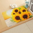 thumbnail image 4 of Binwennn Area Rug 2x6 Textu Soft Throw Blanket Fall Throw Blanket Bath Mats For Bathroom Bathroom Mats Rugs No Silp Yellow Sunflower Washable Cover Floor Rug Carpets Floor Mat Bathroom Decorations, 4 of 8