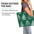 thumbnail image 2 of Fotbe Christmas Trees Bolsa Tote Estética de Lona con Estampado para Mujer - Bolsa Reutilizable de Hombro Casual para Vacaciones, Compras, Trabajo y Gimnasio, 2 of 8