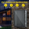 thumbnail image 2 of Caja de conexiones eléctricas Joisyoya, impermeable, IP67, transparente, 35 x 25 x 15 cm, 2 of 6