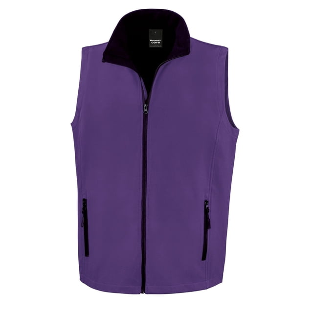 Result Bodywarmer Coquille Souple Imprimable de Base pour Hommes