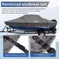 thumbnail image 5 of Kayme 1200D Heavy Duty Boat Cover for 10-16 ft Boats, with Reinforced Windproof Straps, Waterproof, Grey, 5 of 6