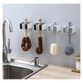 thumbnail image 5 of Soporte para Escoba y Fregona Montado en la Pared Adhesivos Multiusos Colgador para Escoba Juegos de Accesorios para Baño y Cocina A, 5 of 5