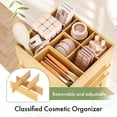 thumbnail image 3 of Organizador de maquillaje Amazer Bamboo con 3 cajones para baño, 3 of 8