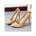 thumbnail image 3 of High Heels  for Women Closed Toe Stillettos Heel Dress Shoes Apricot 7, 3 of 12
