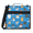 Orange, variant on Jiaoprinted Vintage American Flag Zipper 3 D-Ring Binder Bag with Shoulder Strap, Independence Day Waterproof Expanding Binder, Multi-Pocket Portfolio Organizer Case