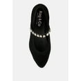 thumbnail image 6 of ASSISI Black Fine Suede Mary Jane Ballet Flats, 6 of 6