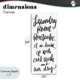 thumbnail image 4 of Stupell Industries Rustic Lodge If In Doubt Laundry Tip Canvas Art, 10 x 24, by SD Graphics Studio, 4 of 8