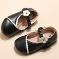 thumbnail image 5 of Shoes Deals Children Kid Baby Girls Solid Flower Student Single Soft Dance Princess Shoes,Black Sandals For Kids, 5 of 5